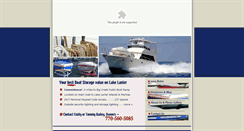 Desktop Screenshot of lakelanierboatstorage.net
