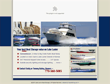 Tablet Screenshot of lakelanierboatstorage.net